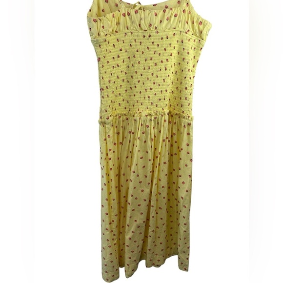 NWT Free People Lavender Daze Smocked Sundress in Strawberry Lemon - Picture 10 of 15